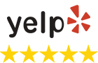 Yelp five-star reviews