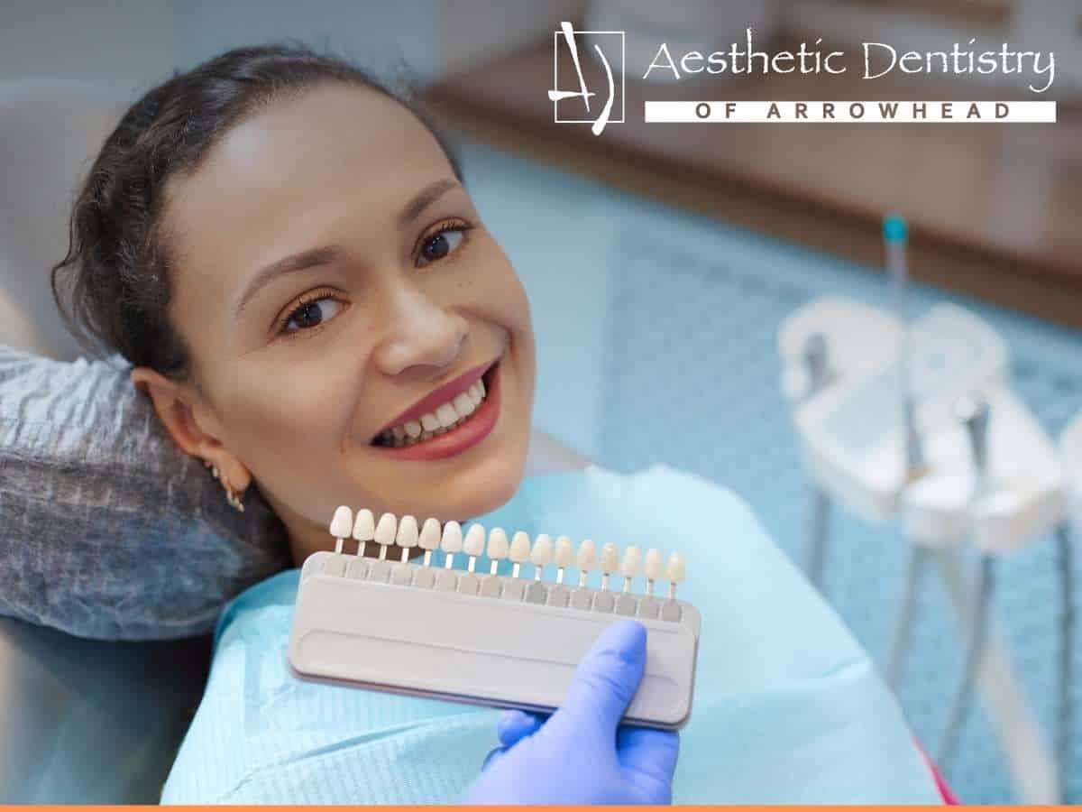 Female Patient getting Veneer Whitening